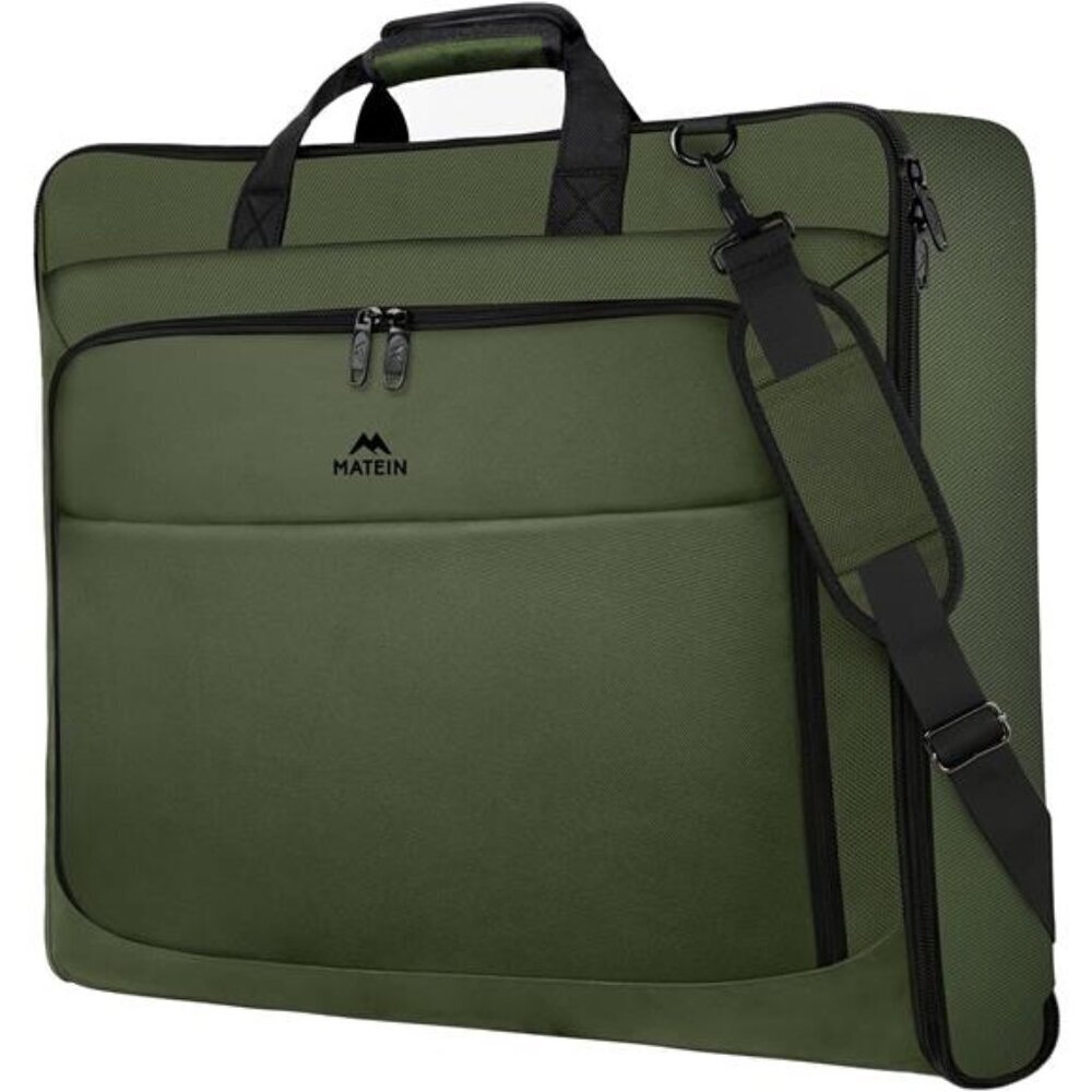 Stylish Convertible Suit Carrier  Large Garment Bag with Straps